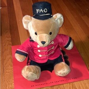 Must Go‼️ NWOT FAO Schwarz Soldier Teddy Bear. Read Description Below